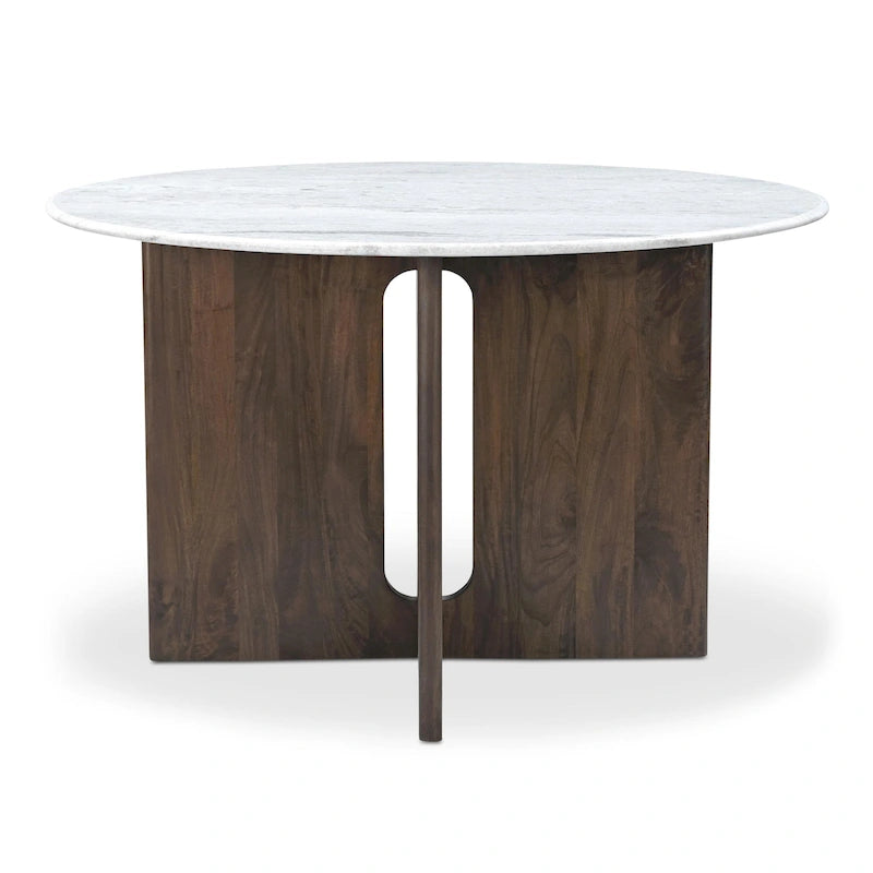 Table à Manger Ronde avec Pieds Croisés - 48L x48P x30H