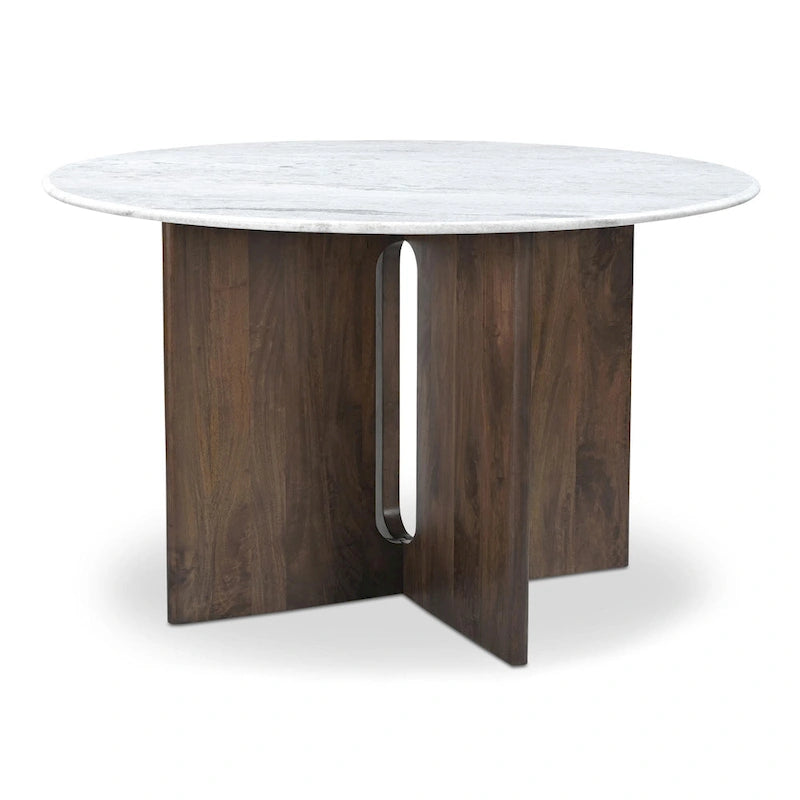 Table à Manger Ronde avec Pieds Croisés - 48L x48P x30H