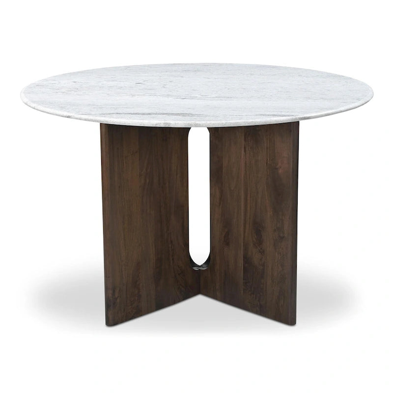 Table à Manger Ronde avec Pieds Croisés - 48L x48P x30H