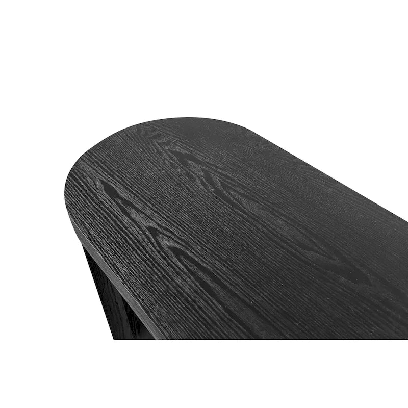 Table console moderne de 60 po avec pieds courbés et design polyvalent