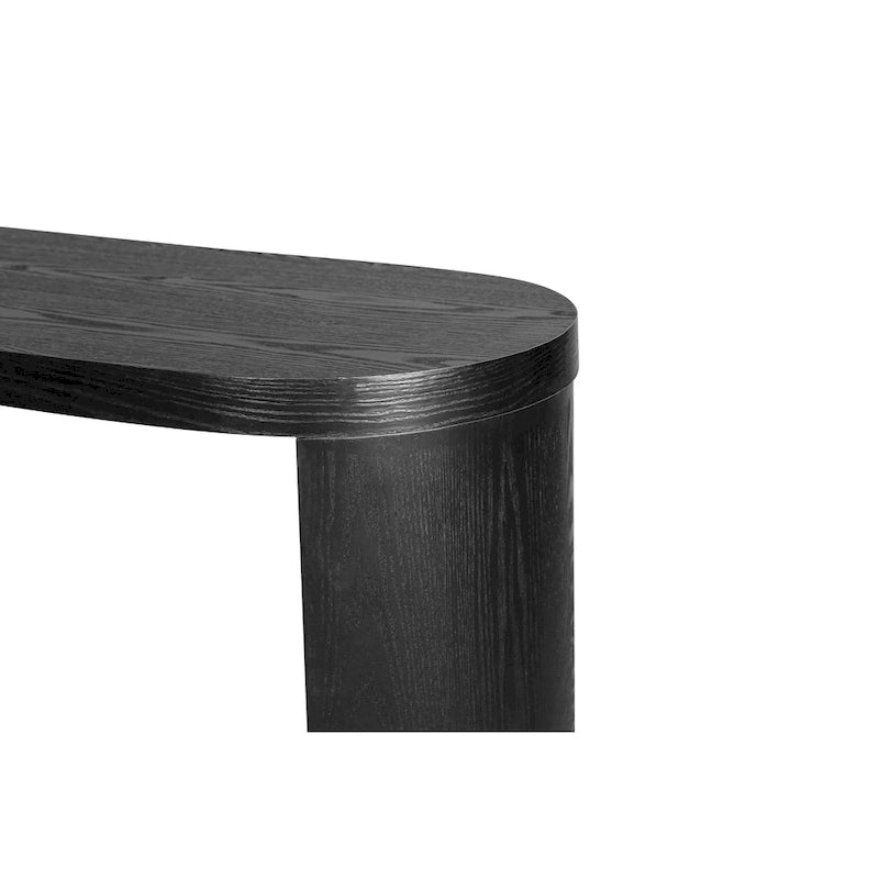 Table console moderne de 60 po avec pieds courbés et design polyvalent