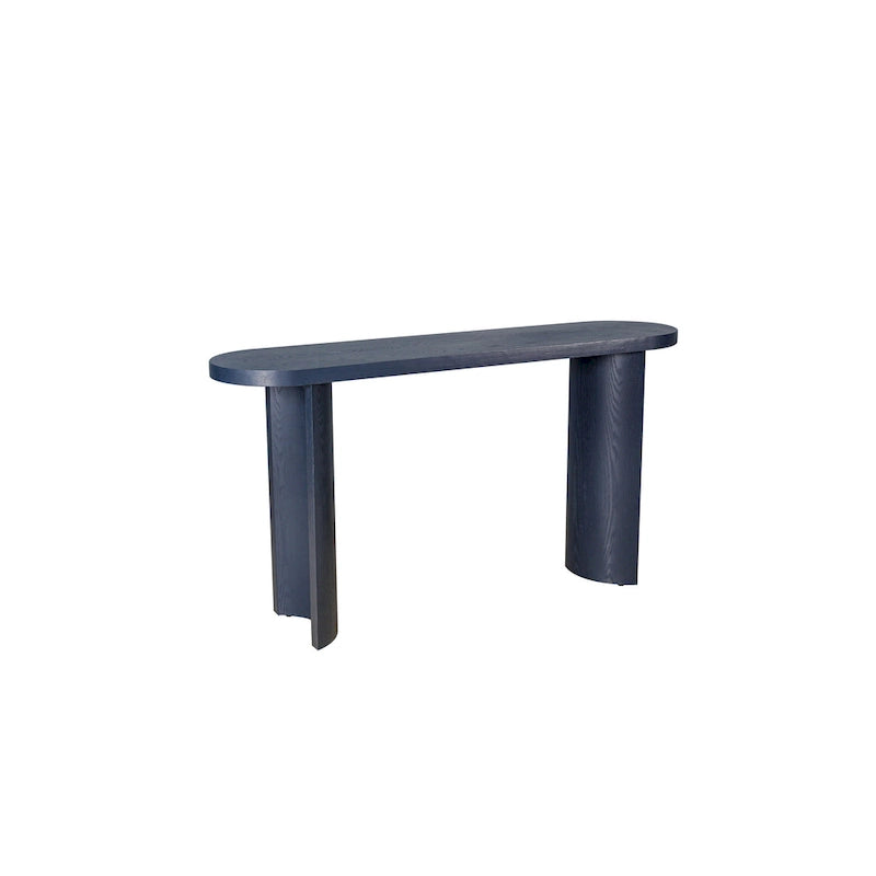 Table console moderne de 60 po avec pieds courbés et design polyvalent