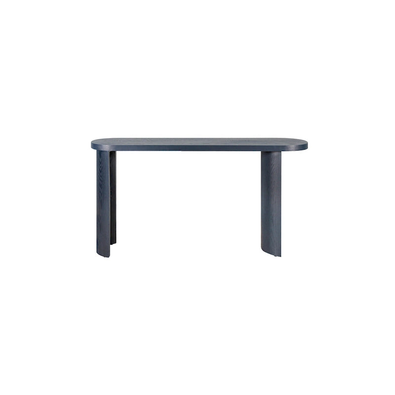 Table console moderne de 60 po avec pieds courbés et design polyvalent