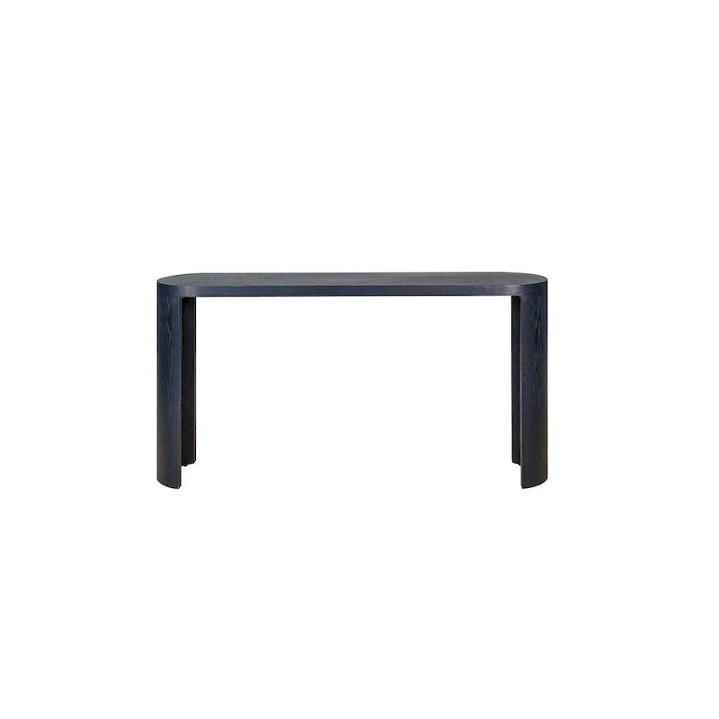 Table console moderne de 60 po avec pieds courbés et design polyvalent