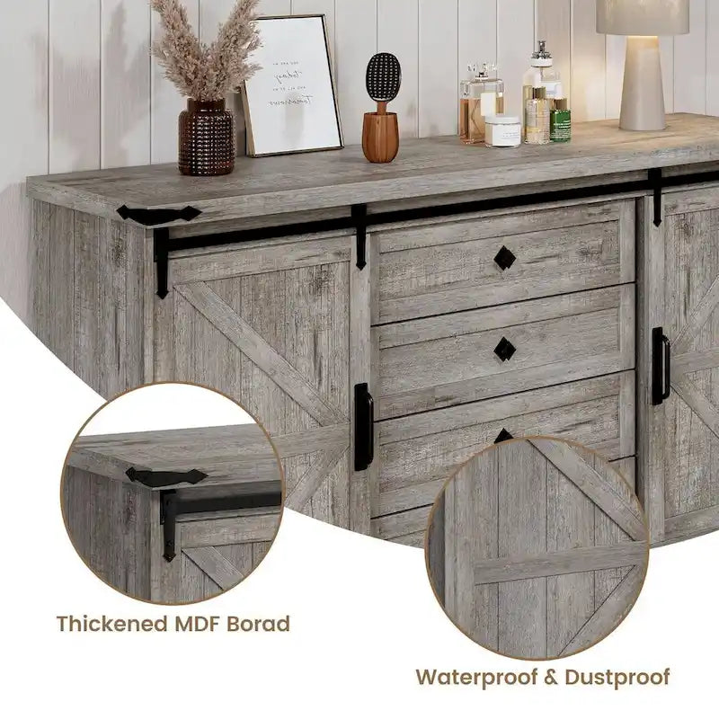 Commode à 4 tiroirs pour chambre à coucher, salon