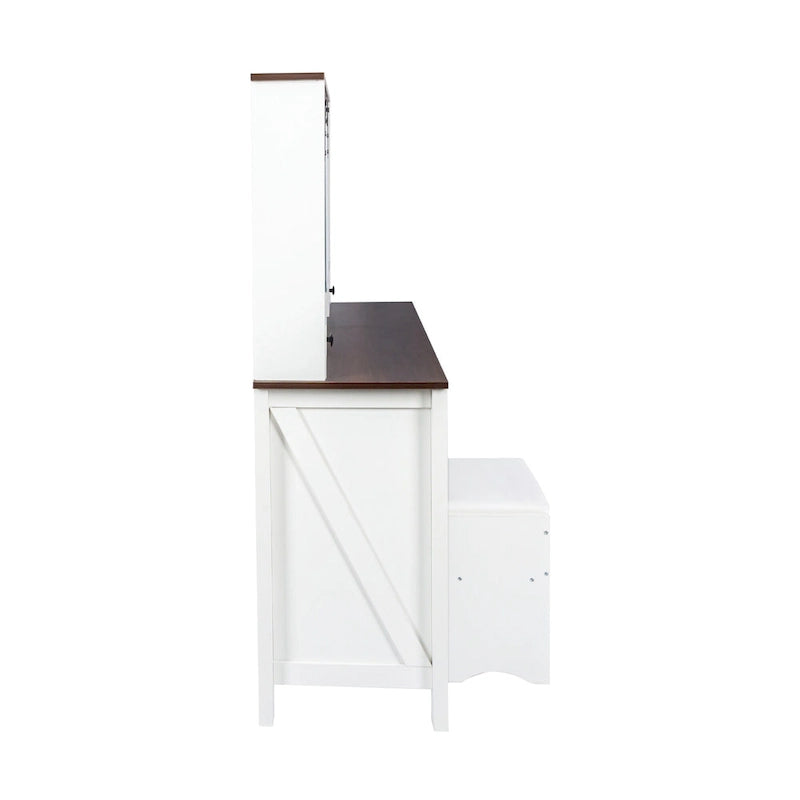 Coiffeuse avec miroir et lumières