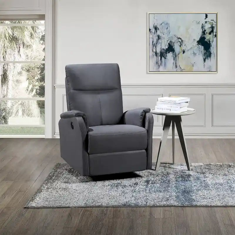 Power Recliner Chair With Usb Charge Port , Recliner Single Chair For Living Room , Bed Room