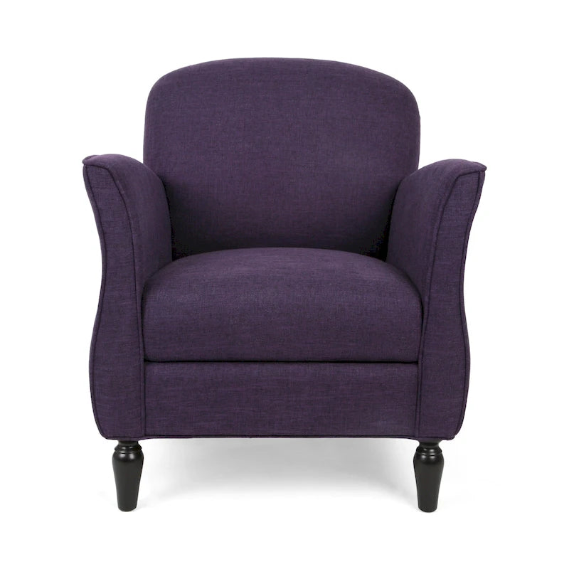 Fauteuil traditionnel en tweed