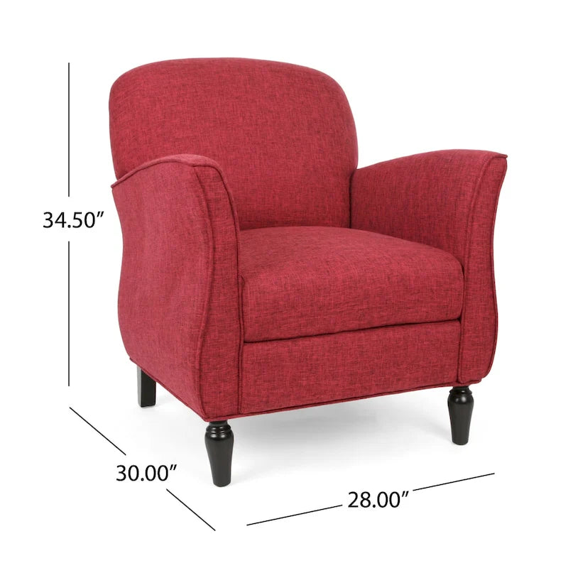 Fauteuil traditionnel en tweed
