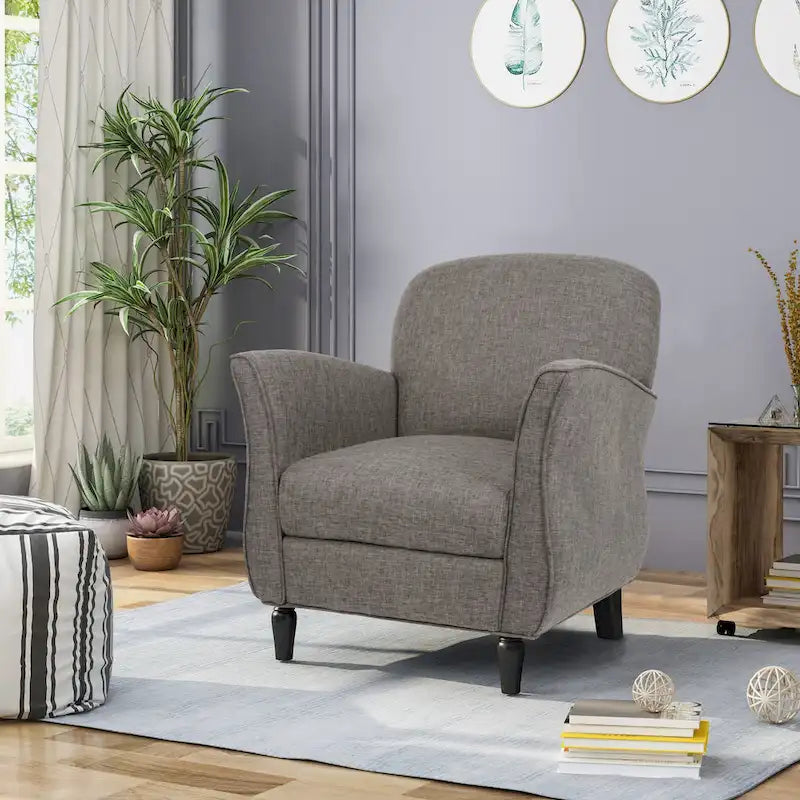 Fauteuil traditionnel en tweed