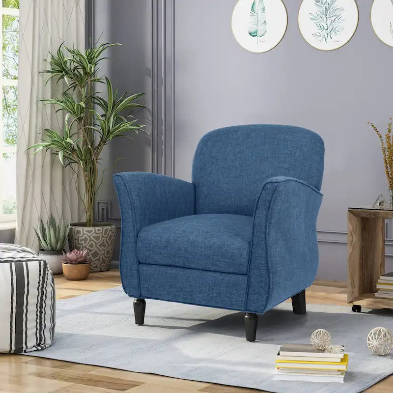 Fauteuil traditionnel en tweed