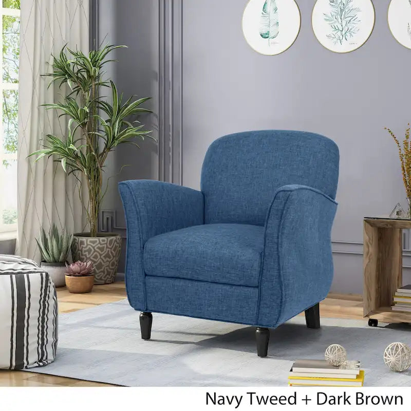 Fauteuil traditionnel en tweed