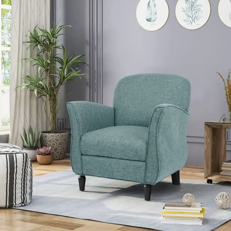 Fauteuil traditionnel en tweed