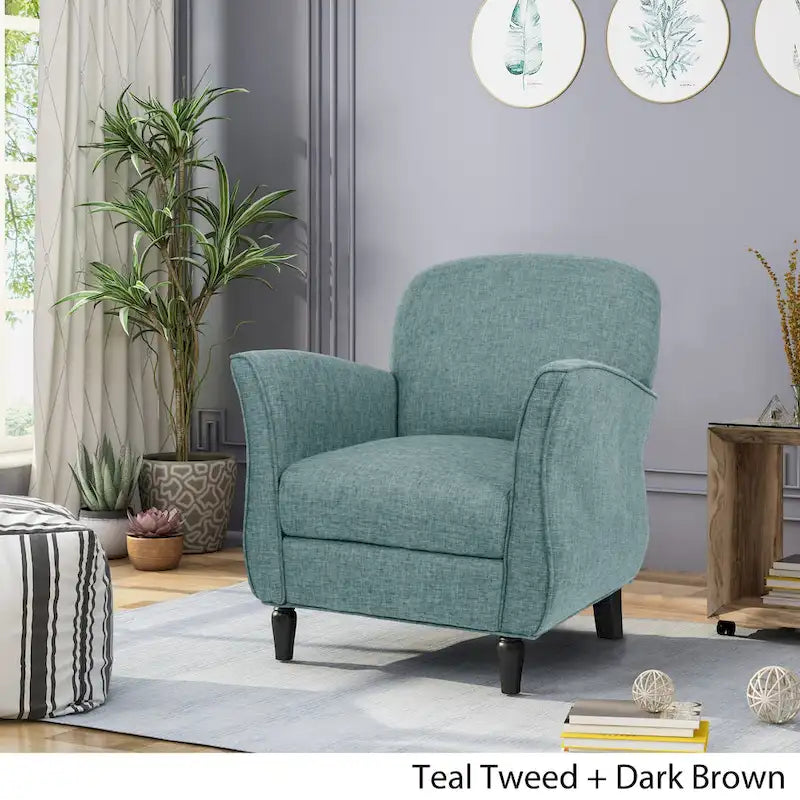 Fauteuil traditionnel en tweed