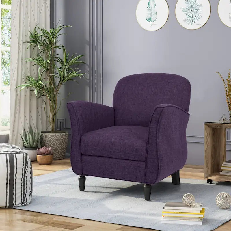 Fauteuil traditionnel en tweed
