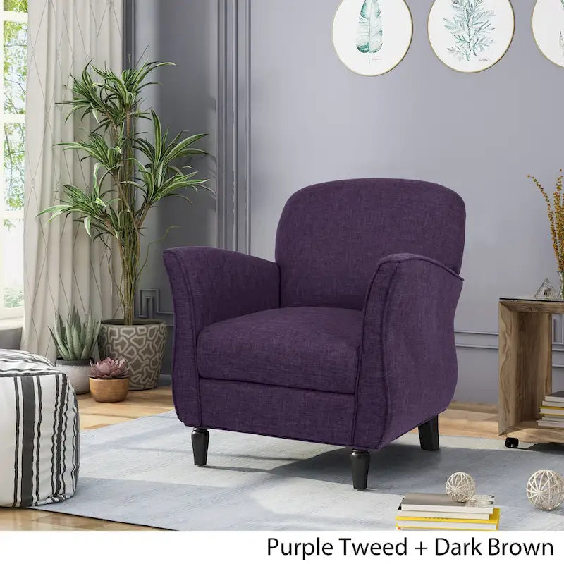 Fauteuil traditionnel en tweed