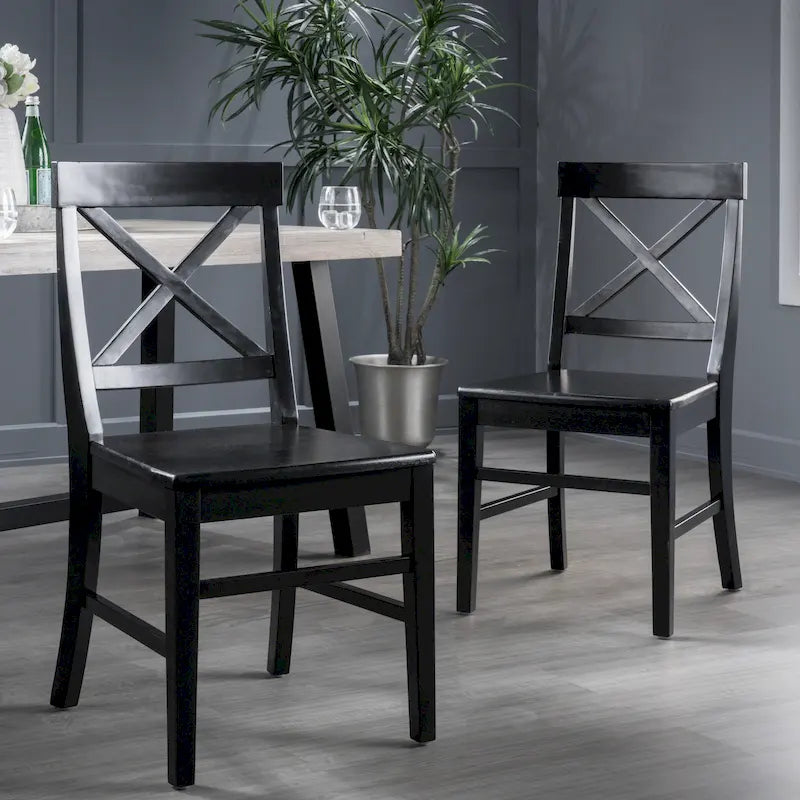 Chaises de salle à manger esprit ferme (lot de 2)