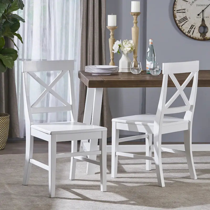 Chaises de salle à manger esprit ferme (lot de 2)