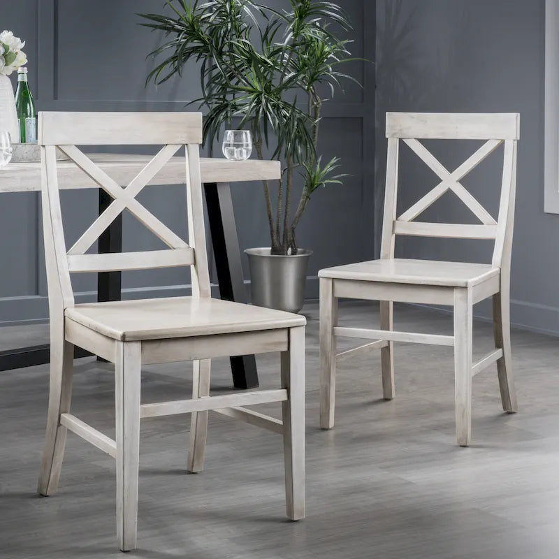 Chaises de salle à manger esprit ferme (lot de 2)