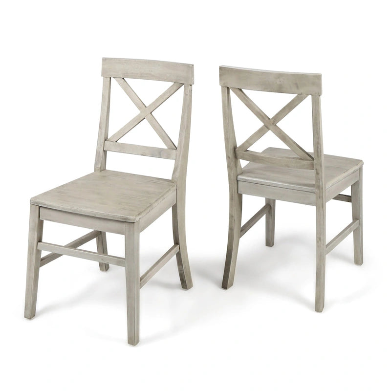 Chaises de salle à manger esprit ferme (lot de 2)