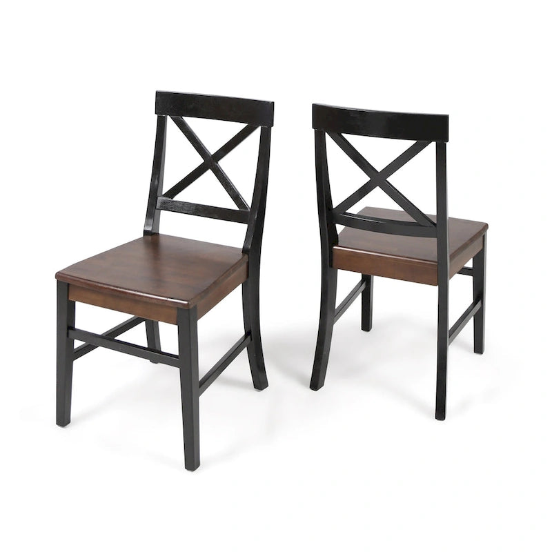 Chaises de salle à manger esprit ferme (lot de 2)