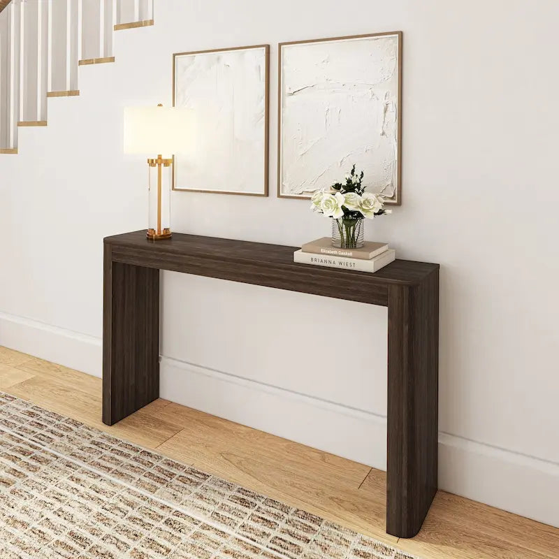 Console moderne arrondie - 56"
