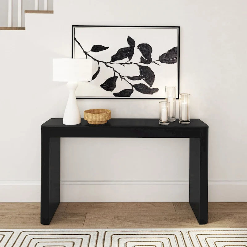 Console moderne arrondie - 56"