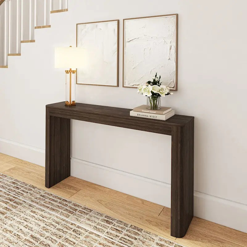 Console moderne arrondie - 56"