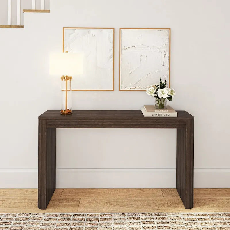Console moderne arrondie - 56"