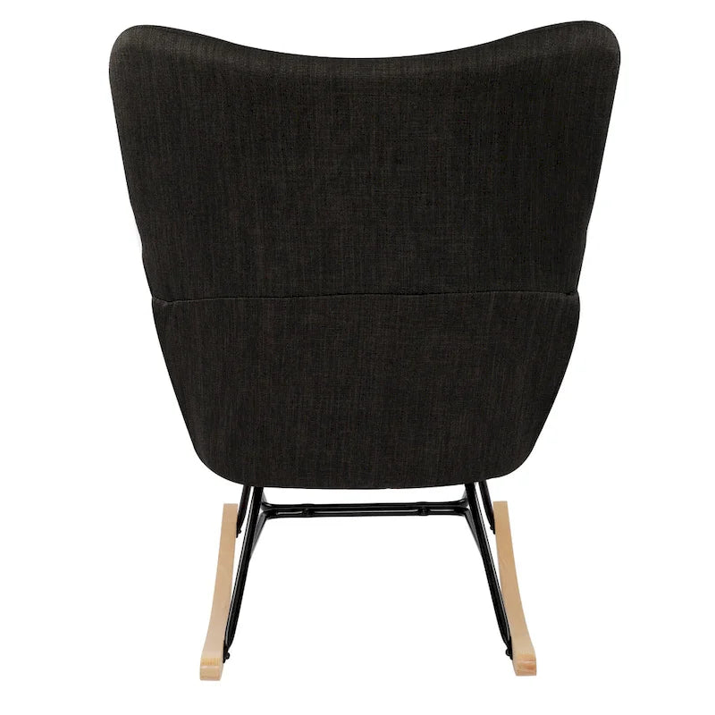 Fauteuil à bascule patchwork inclinable rembourré Fauteuil d'appoint confortable