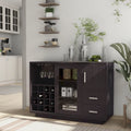 Buffet de salle à manger moderne en bois avec étagères de rangement et tiroirs, organisateur de cuisine pour salle à manger