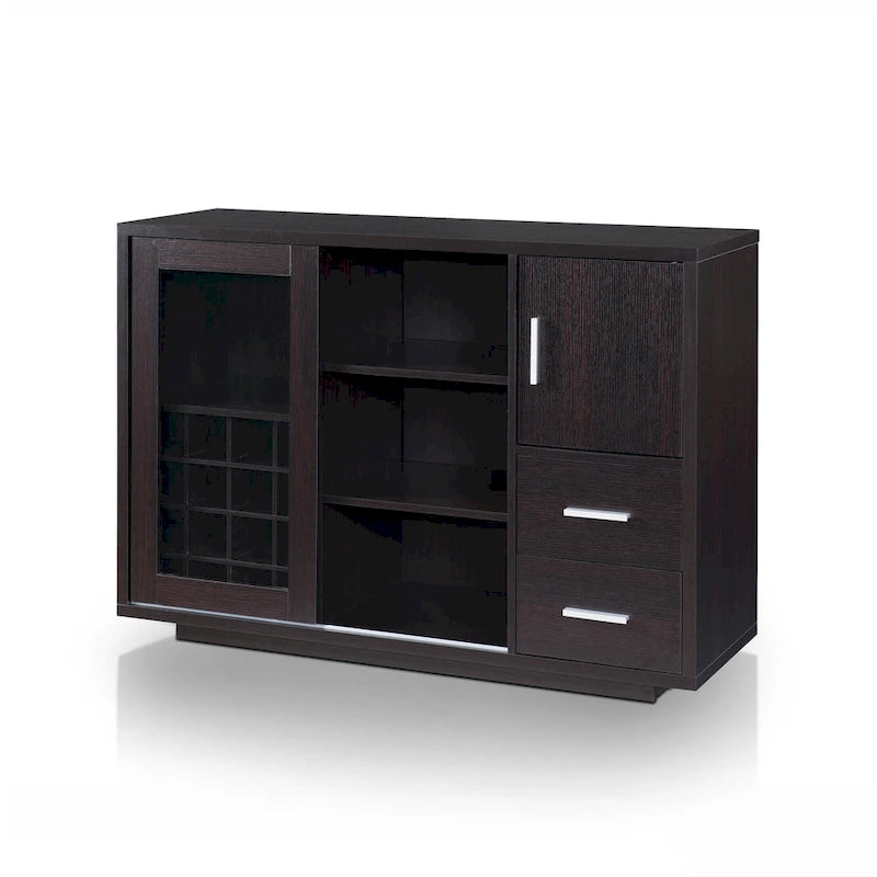 Buffet de salle à manger moderne en bois avec étagères de rangement et tiroirs, organisateur de cuisine pour salle à manger