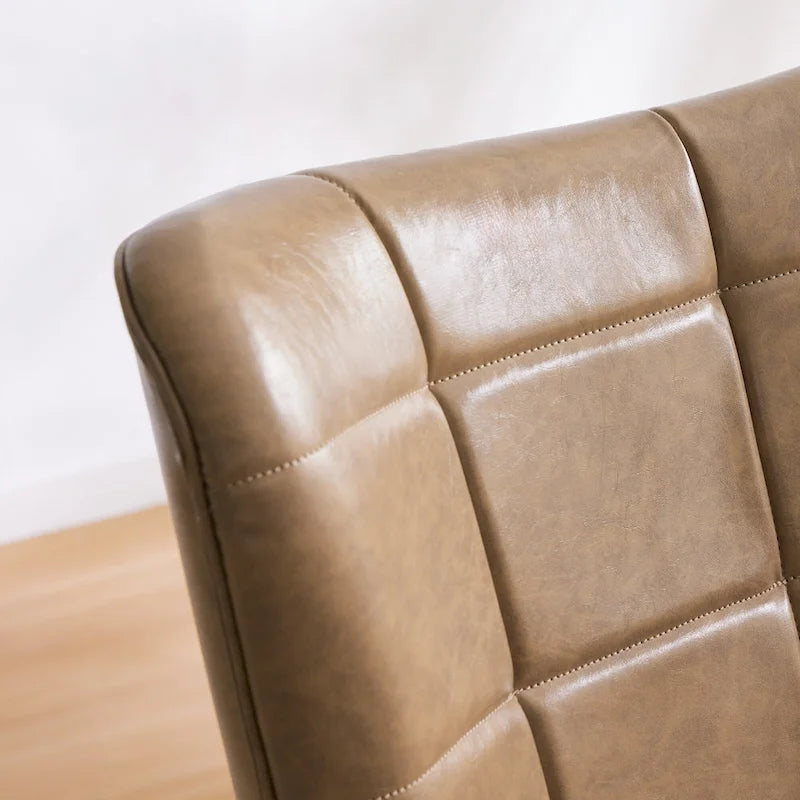 Fauteuil d'appoint dossier haut moderne avec oreilles - Similicuir