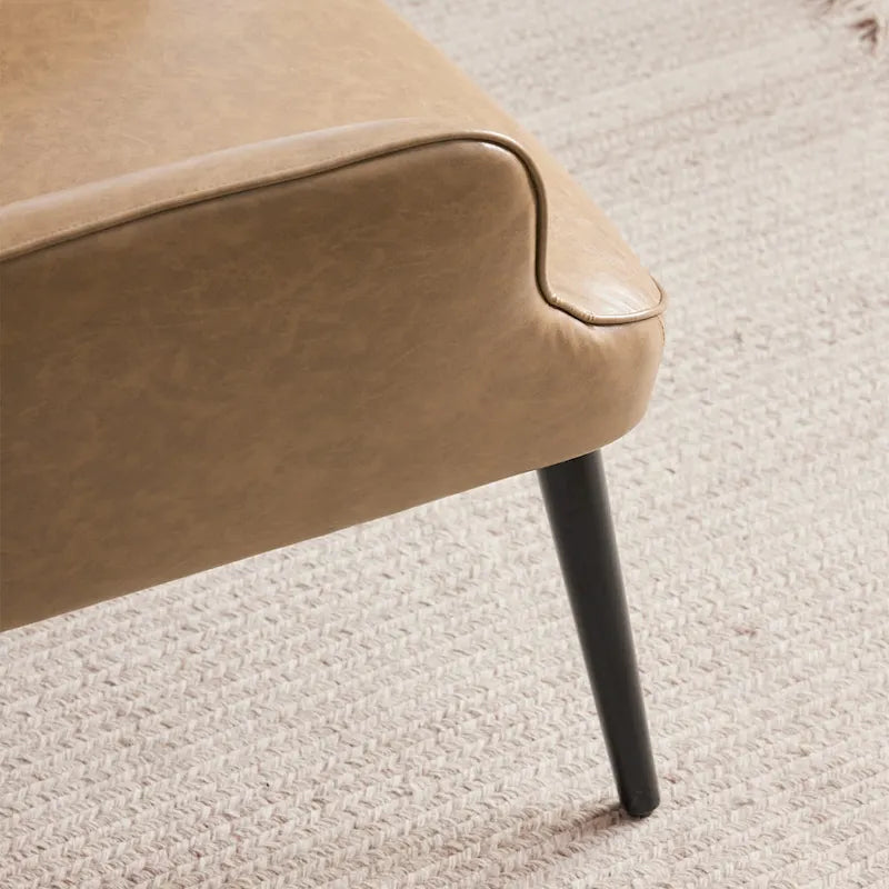 Fauteuil d'appoint dossier haut moderne avec oreilles - Similicuir
