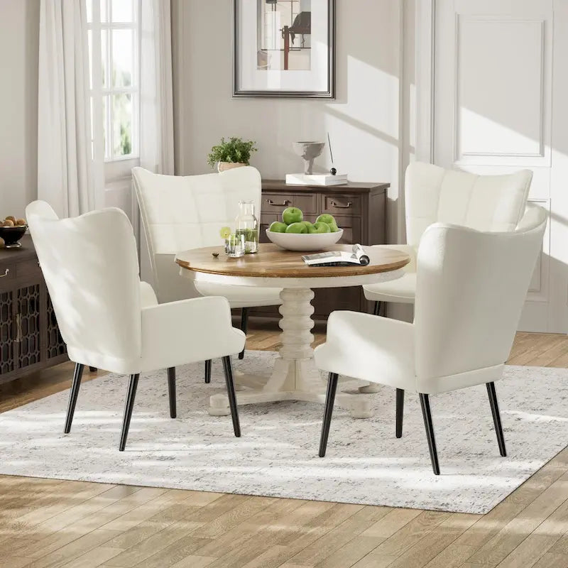 Fauteuil d'appoint dossier haut moderne avec oreilles - Similicuir