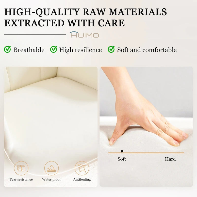 Fauteuil d'appoint dossier haut moderne avec oreilles - Similicuir