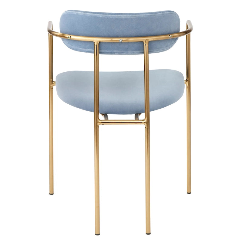 Fauteuil de salle à manger en velours (lot de 2)