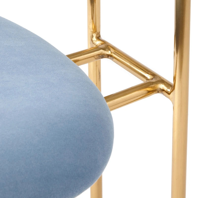 Fauteuil de salle à manger en velours (lot de 2)