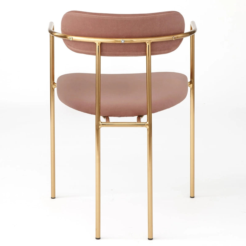 Fauteuil de salle à manger en velours (lot de 2)