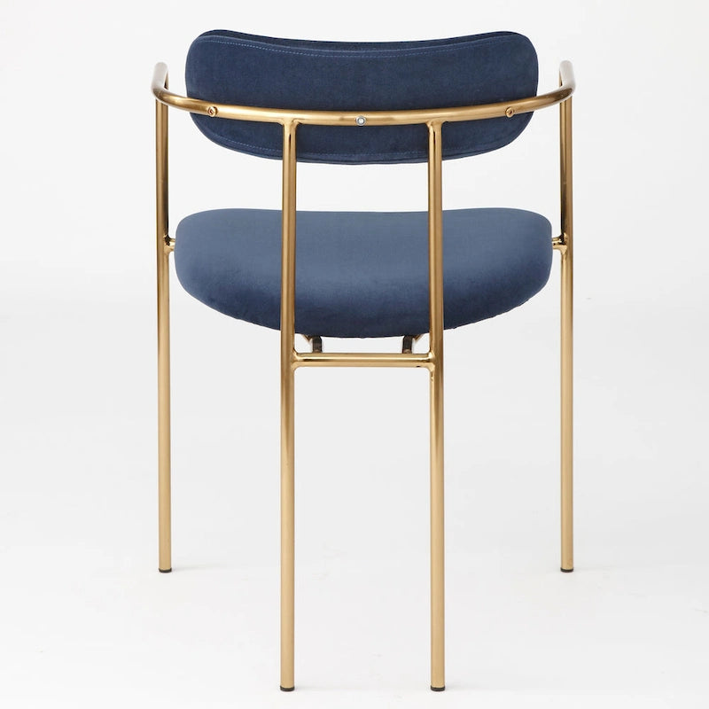 Fauteuil de salle à manger en velours (lot de 2)