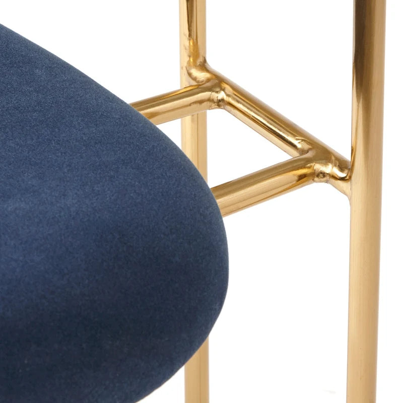 Fauteuil de salle à manger en velours (lot de 2)
