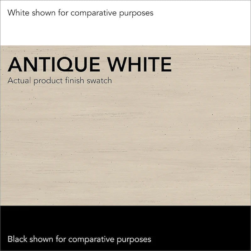 Classeur latéral blanc antique