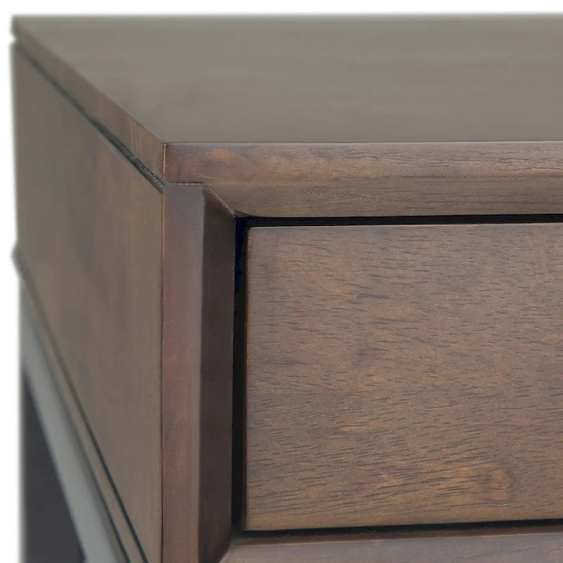Bureau industriel en bois massif de 183 cm de large