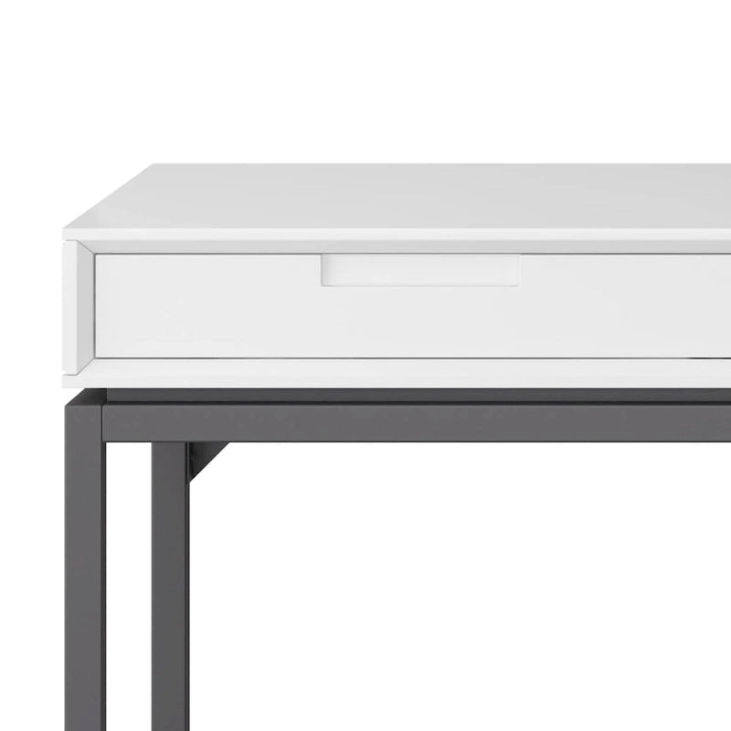 Bureau industriel en bois massif de 183 cm de large