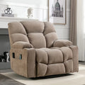 Fauteuil inclinable releveur électrique avec massage et chauffage pour personnes âgées, avec 2 porte-gobelets