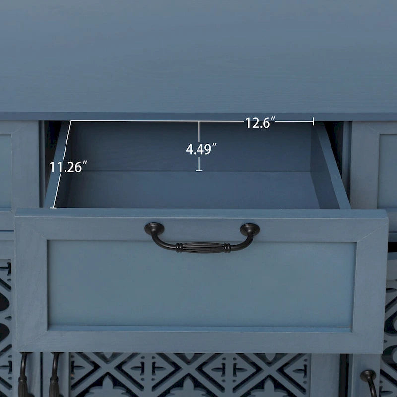 Armoire 3 portes 3 tiroirs, convient pour chambre, salon, bureau