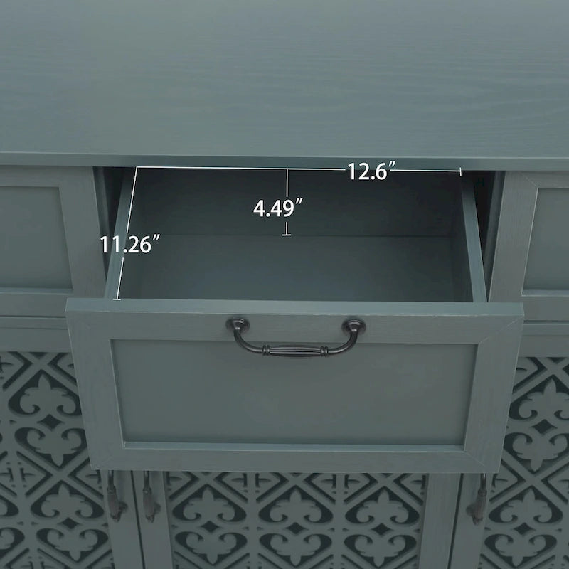 Armoire 3 portes 3 tiroirs, convient pour chambre, salon, bureau