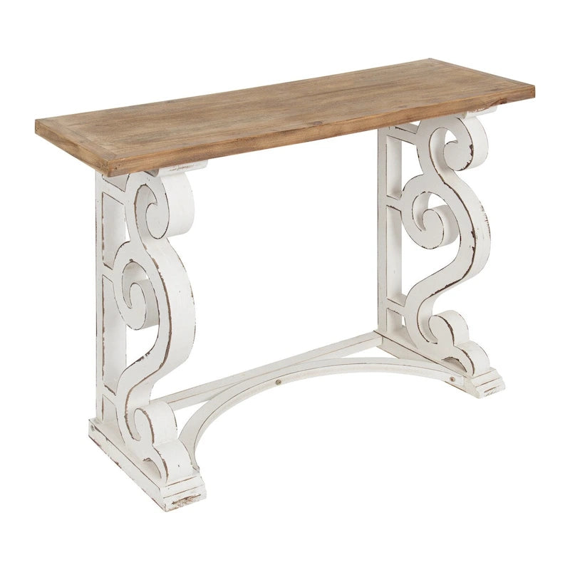 Console rustique en bois massif