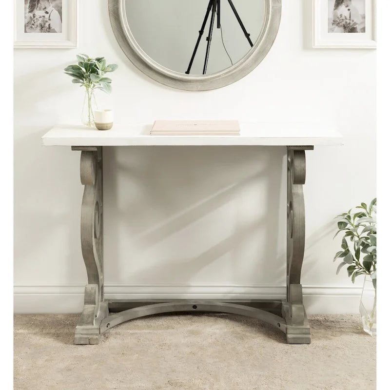 Console rustique en bois massif
