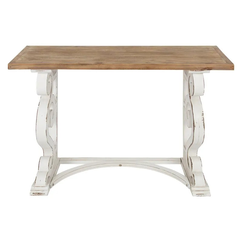 Console rustique en bois massif